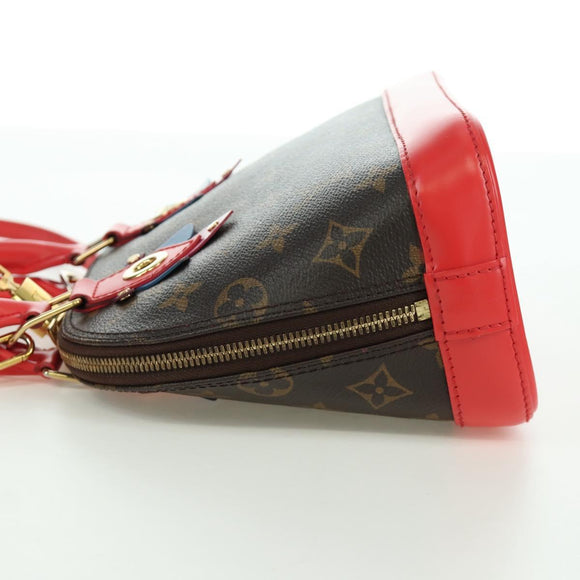 LOUIS VUITTON Monogram Totem Alma BB Hand Bag Red M41659 LV Auth LNZ513SAM