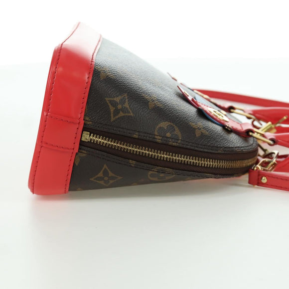 LOUIS VUITTON Monogram Totem Alma BB Hand Bag Red M41659 LV Auth LNZ513SAM