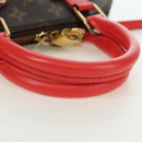 LOUIS VUITTON Monogram Totem Alma BB Hand Bag Red M41659 LV Auth LNZ513SAM-7