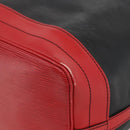 LOUIS VUITTON Epi Noe Shoulder Bag Bicolor Black Red M44017 LV Auth LNZ520-9