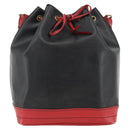 LOUIS VUITTON Epi Noe Shoulder Bag Bicolor Black Red M44017 LV Auth LNZ520-13
