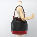 LOUIS VUITTON Epi Noe Shoulder Bag Bicolor Black Red M44017 LV Auth LNZ520-21