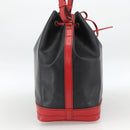 LOUIS VUITTON Epi Noe Shoulder Bag Bicolor Black Red M44017 LV Auth LNZ520-3