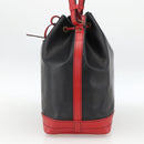 LOUIS VUITTON Epi Noe Shoulder Bag Bicolor Black Red M44017 LV Auth LNZ520-4
