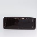 LOUIS VUITTON Vernis Wilshire PM Hand Bag Rouge Favist M91644 LV Auth LNZ521-6