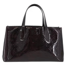 LOUIS VUITTON Vernis Wilshire PM Hand Bag Rouge Favist M91644 LV Auth LNZ521-2
