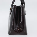 LOUIS VUITTON Vernis Wilshire PM Hand Bag Rouge Favist M91644 LV Auth LNZ521-4