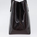 LOUIS VUITTON Vernis Wilshire PM Hand Bag Rouge Favist M91644 LV Auth LNZ521-5