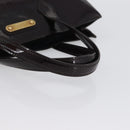 LOUIS VUITTON Vernis Wilshire PM Hand Bag Rouge Favist M91644 LV Auth LNZ521-8