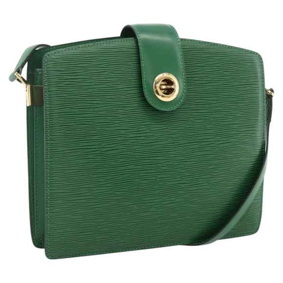 LOUIS VUITTON Epi Capuchin Shoulder Bag Green M52344 LV Auth LNZ522
