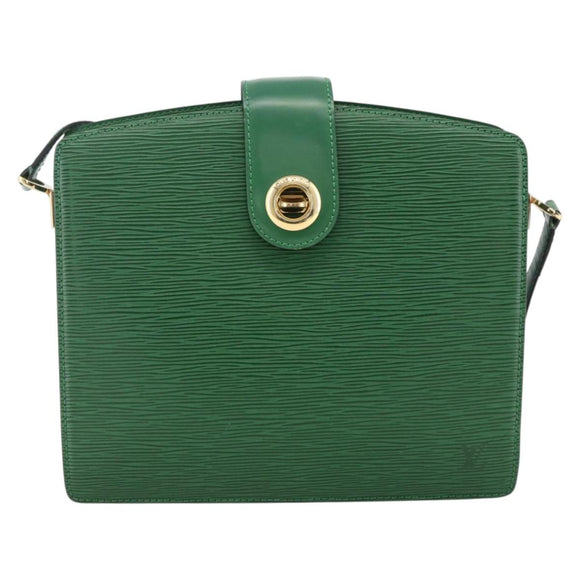 LOUIS VUITTON Epi Capuchin Shoulder Bag Green M52344 LV Auth LNZ522