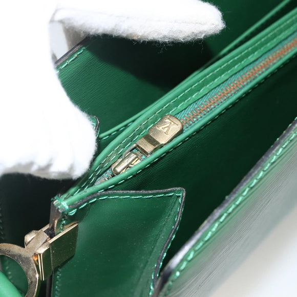 LOUIS VUITTON Epi Capuchin Shoulder Bag Green M52344 LV Auth LNZ522