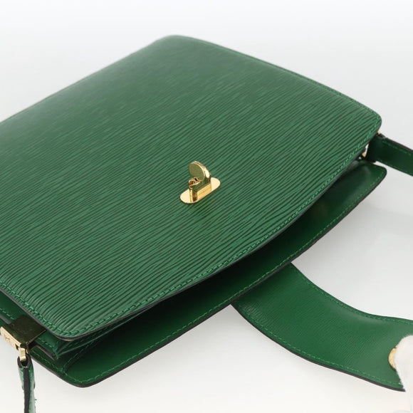 LOUIS VUITTON Epi Capuchin Shoulder Bag Green M52344 LV Auth LNZ522