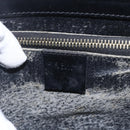 CELINE Macadam Canvas Hand Bag PVC Leather Black Gold Auth LNZ528-17