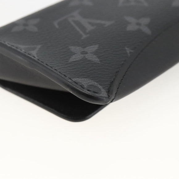 LOUIS VUITTON Monogram Eclipse Etui Lunette Woody Case GI0296 LV Auth LNZ530M