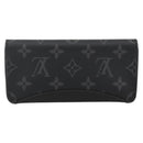 LOUIS VUITTON Monogram Eclipse Etui Lunette Woody Case GI0296 LV Auth LNZ530M-3