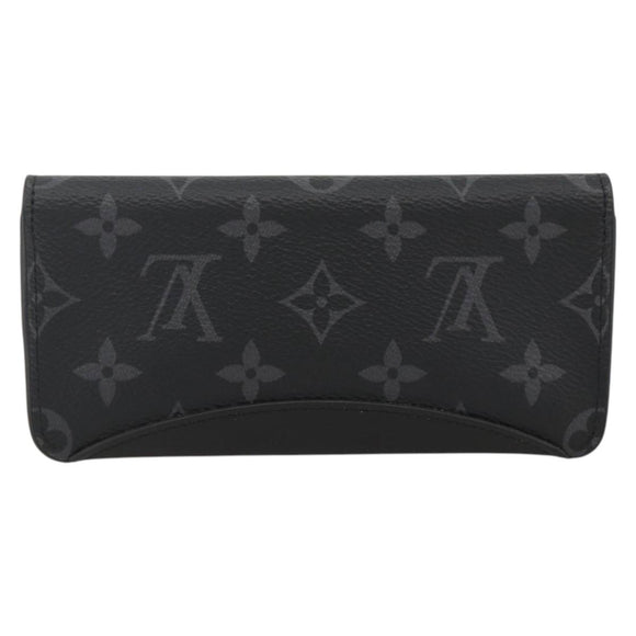 LOUIS VUITTON Monogram Eclipse Etui Lunette Woody Case GI0296 LV Auth LNZ530M