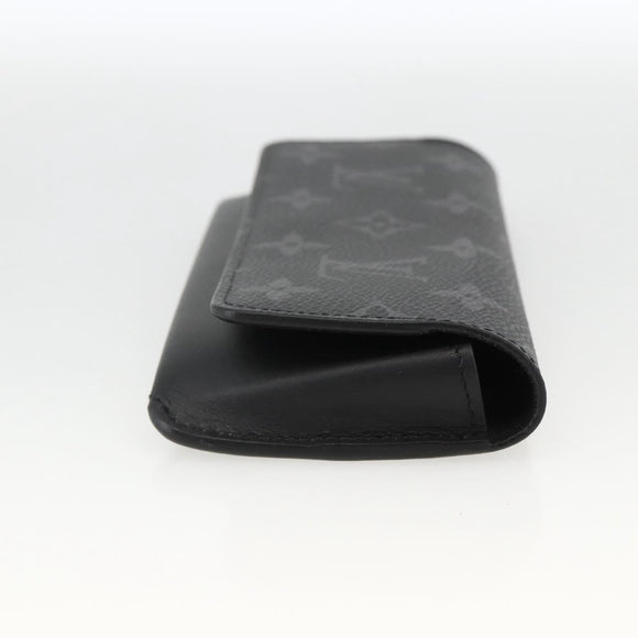 LOUIS VUITTON Monogram Eclipse Etui Lunette Woody Case GI0296 LV Auth LNZ530M