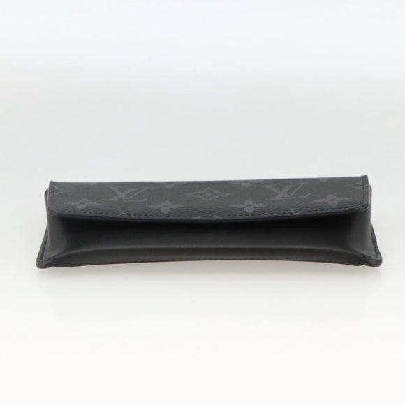 LOUIS VUITTON Monogram Eclipse Etui Lunette Woody Case GI0296 LV Auth LNZ530M
