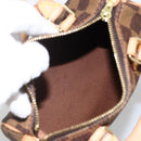 LOUIS VUITTON Damier Ebene Mini Speedy Hand Bag LV Auth LNZ532SM-10