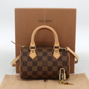 LOUIS VUITTON Damier Ebene Mini Speedy Hand Bag LV Auth LNZ532SM-12
