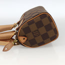 LOUIS VUITTON Damier Ebene Mini Speedy Hand Bag LV Auth LNZ532SM-3