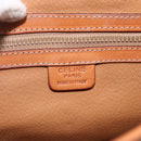CELINE Macadam Canvas Hand Bag PVC Beige Gold Auth LNZ539-17