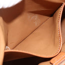 CELINE Macadam Canvas Hand Bag PVC Beige Gold Auth LNZ539-21