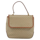 CELINE Macadam Canvas Hand Bag PVC Beige Gold Auth LNZ539-13
