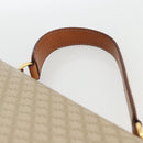 CELINE Macadam Canvas Hand Bag PVC Beige Gold Auth LNZ539-8
