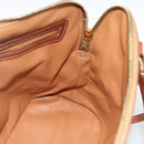 CELINE Macadam Canvas Handtas PVC Leer 2way Bruin Goud Auth LNZ540-20