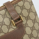 GUCCI GG Supreme Tote Bag PVC Beige Gold 002 39 6130 Auth LNZ541-18