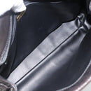 BALLY Chain Shoulder Bag Leather Black Gold Auth LNZ543-12