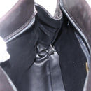 BALLY Chain Shoulder Bag Leather Black Gold Auth LNZ543-19