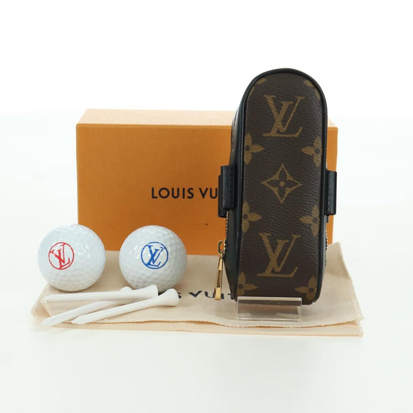 LOUIS VUITTON Monogram Golf Andrews Golfballhülle GI0826 LV Auth LNZ550M