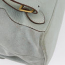 GUCCI Bamboo Backpack Suede Light Blue Gold 003 2058 0016 Auth LNZ552-18