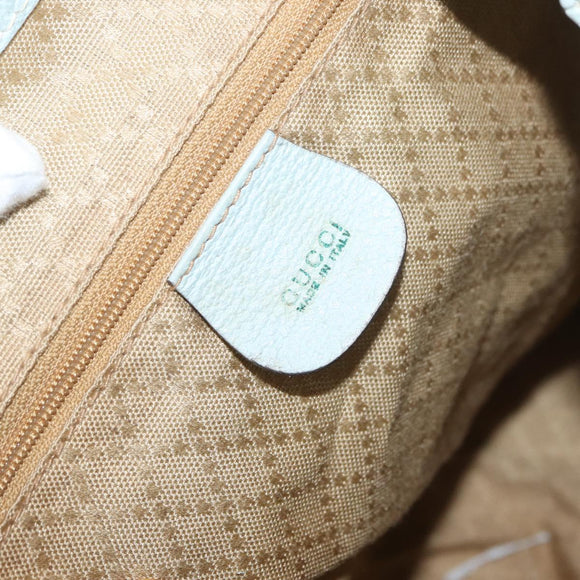 GUCCI Bamboo Backpack Suede Light Blue Gold 003 2058 0016 Auth LNZ552