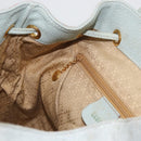GUCCI Bamboo Backpack Suede Light Blue Gold 003 2058 0016 Auth LNZ552-27