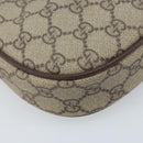 GUCCI GG Supreme Web Sherry Line Bag PVC Beige Gold 007 58 6112 Auth LNZ553-15