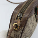 GUCCI GG Supreme Web Sherry Line Bag PVC Beige Gold 007 58 6112 Auth LNZ553-10