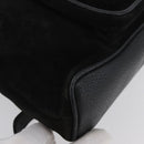 GUCCI Bamboo Backpack Leather Black Gold 003 3444 0030 Auth LNZ554-9