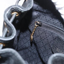 GUCCI Bamboo Backpack Leather Black Gold 003 3444 0030 Auth LNZ554-24