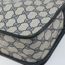 GUCCI Micro GG Supreme Sherry Line Bag PVC Navy Gold 001 113 0551 Auth LNZ556-16