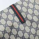 GUCCI Micro GG Supreme Sherry Line Bag PVC Navy Gold 001 113 0551 Auth LNZ556-9
