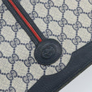 GUCCI Micro GG Supreme Sherry Line Bag PVC Navy Gold 001 113 0551 Auth LNZ556-18