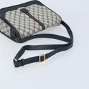 GUCCI Micro GG Supreme Sherry Line Bag PVC Navy Gold 001 113 0551 Auth LNZ556-7