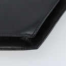 CELINE Hand Bag Leather Black Gold Auth LNZ560A-16