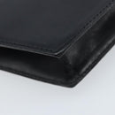 CELINE Hand Bag Leather Black Gold Auth LNZ560A-17