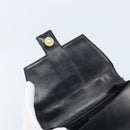 CELINE Hand Bag Leather Black Gold Auth LNZ560A-9