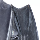 CELINE Hand Bag Leather Black Gold Auth LNZ560A-20